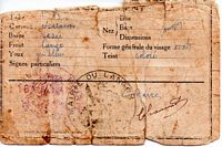 Carte d'identité : verso